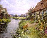 Louis Aston Knight Canvas Paintings - A Bend in the River